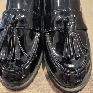 Jones New York Black Patent Tassel Loafers